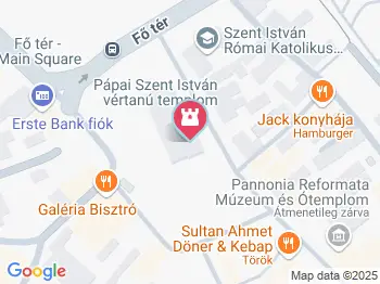 Pápai Szent István vértanú-templom Pápa a térképen