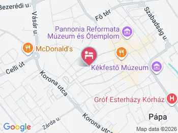 Revans teázó apartman Pápa a térképen