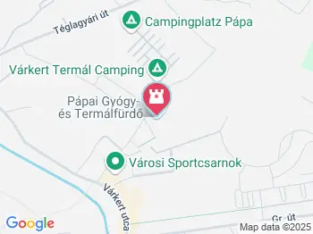 Várkertfürdő Pápai Gyógy- és Termálfürdő Pápa a térképen