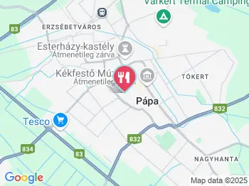 Hotel Villa Classica étterme Pápa a térképen