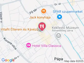 Vitafit Étterem & Kávézó Pápa a térképen