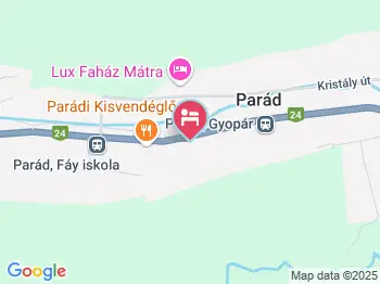 Judit Vendégház Parád a térképen