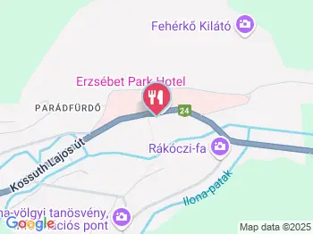Erzsébet Bár Parádfürdő a térképen