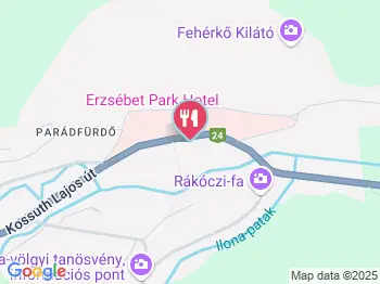 Erzsébet Park Hotel étterme Parádfürdő a térképen