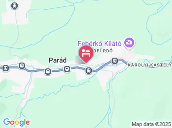 Zöldövezet Vendégház Parádfürdő a térképen