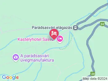 Kastélyhotel Sasvár Parádsasvár a térképen