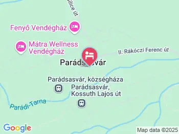 Panoráma Apartman Parádsasvár a térképen