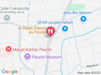 Al Rabló Pizzéria & Étterem Pásztó a térképen
