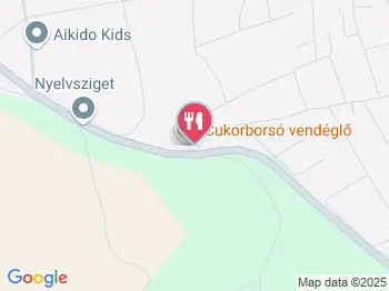 Cukorborsó Kertvendéglő Páty a térképen