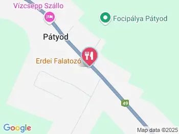 Erdei Falatozó Pátyod a térképen