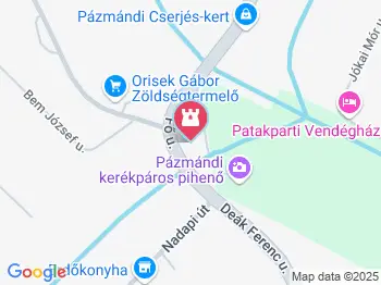 Pázmándi mezítlábas park Pázmánd a térképen