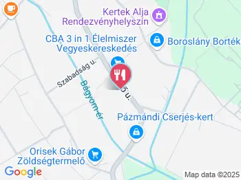 Sörcsárda Pázmánd a térképen