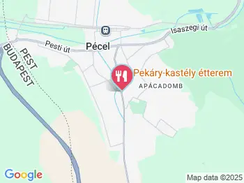 Pekáry-kastély étterem Pécel a térképen
