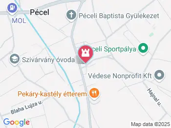 Ráday-Kastély Pécel a térképen