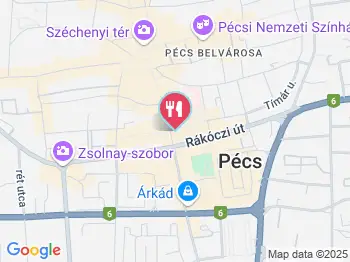 Aranygaluska Étterem Pécs a térképen