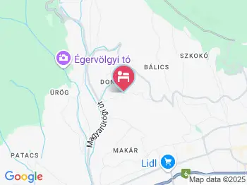 Aranyhegy Panzió Pécs a térképen