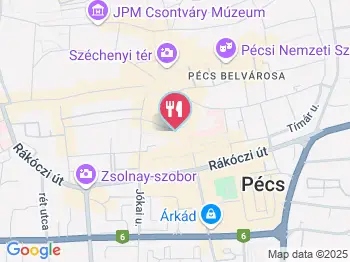 Aranykacsa Étterem - Dakk Club Pécs a térképen
