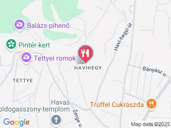 Bagolyvár Vendéglő Pécs a térképen