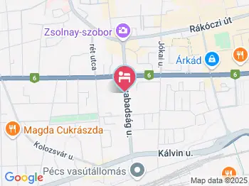 Benevia Apartmanok Pécs a térképen