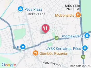 Berek Street Caffé & Restaurant Pécs a térképen