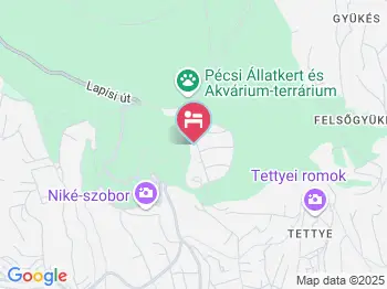 Berg Toboz Panzió Pécs a térképen