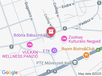Bóbita Bábszínház Pécs a térképen