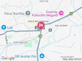 Boutique Hotel Sopianae Pécs a térképen