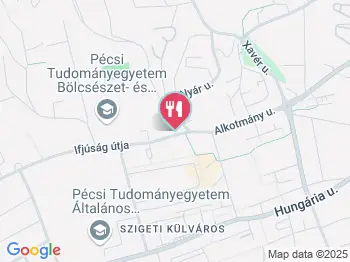 Café Paulus Pécs a térképen