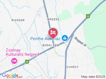 Delanta Panzió Pécs a térképen