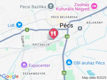 Delta Étterem Pécs a térképen