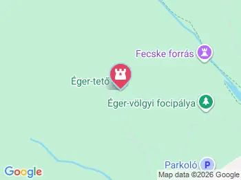 Éger-tetői kilátó Pécs a térképen