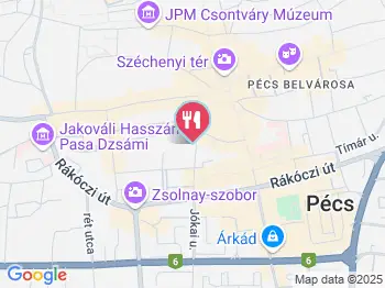 Elefántos Étterem & Pizzéria Pécs a térképen