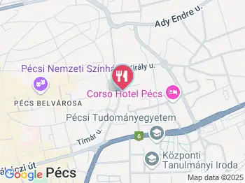 Fiáker Étterem Pécs a térképen