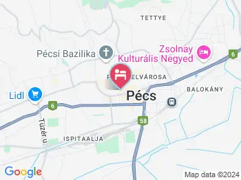 Fibula Residence Hotel & Wellness Pécs a térképen