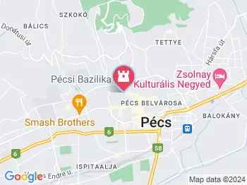 Föld alatti Pécs–séta a város alatt Pécs a térképen