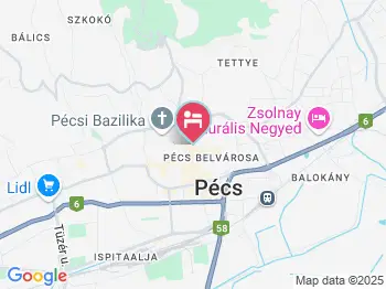 Főnix Hotel Pécs a térképen