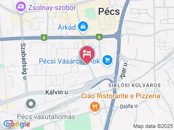 Fordan Hotel Pécs a térképen