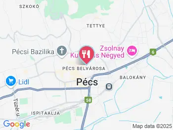 Fregatt Arizona Pub Pécs a térképen