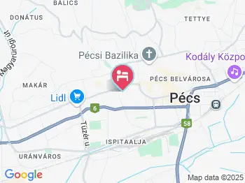 Garay Apartman Pécs a térképen