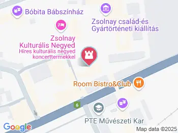 Gyugyi László Zsolnay gyűjteménye Pécs a térképen