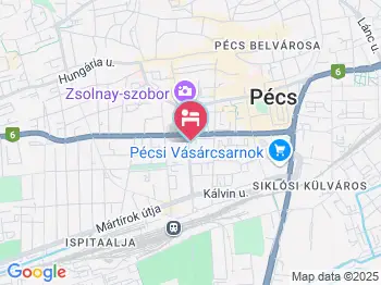Hortenzia Apartman Pécs a térképen