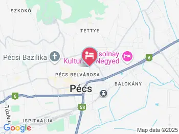 Hotel König Pécs a térképen