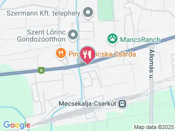 Ikarus Faloda Pécs a térképen