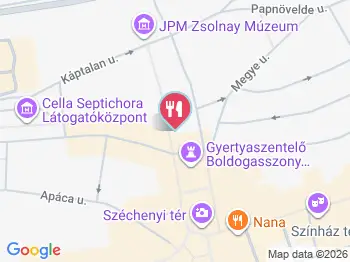 Irem Kertje Pécs a térképen