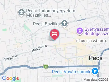 Kafka Fogadó és Étterem Pécs a térképen