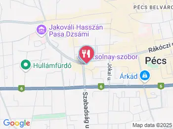 Kalamáris Borbisztró & Vinotéka Pécs a térképen