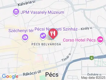 Karavella Sörbár Pécs a térképen