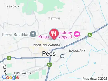 König Hotel étterme Pécs a térképen