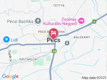 Kőrösi Apartman Pécs a térképen