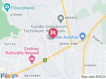 Lauber Villa Pécs a térképen